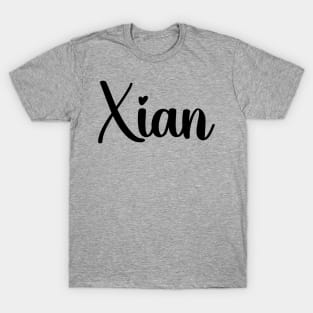 Xian, Typography Name T-Shirt